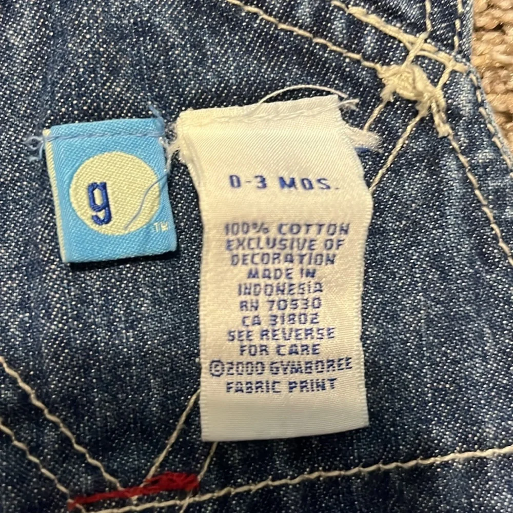 Gymboree Vintage Blue Denim Overalls‎ with Adjustable Straps 3-6M